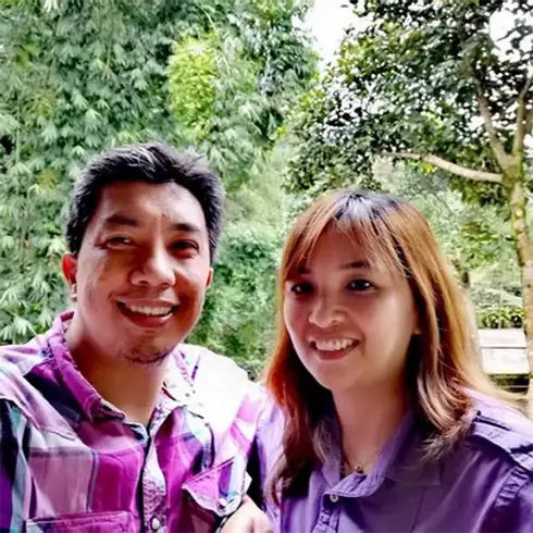 Joshua James and Cuagat Mayyam, New Life Church missionaries, portrait photo